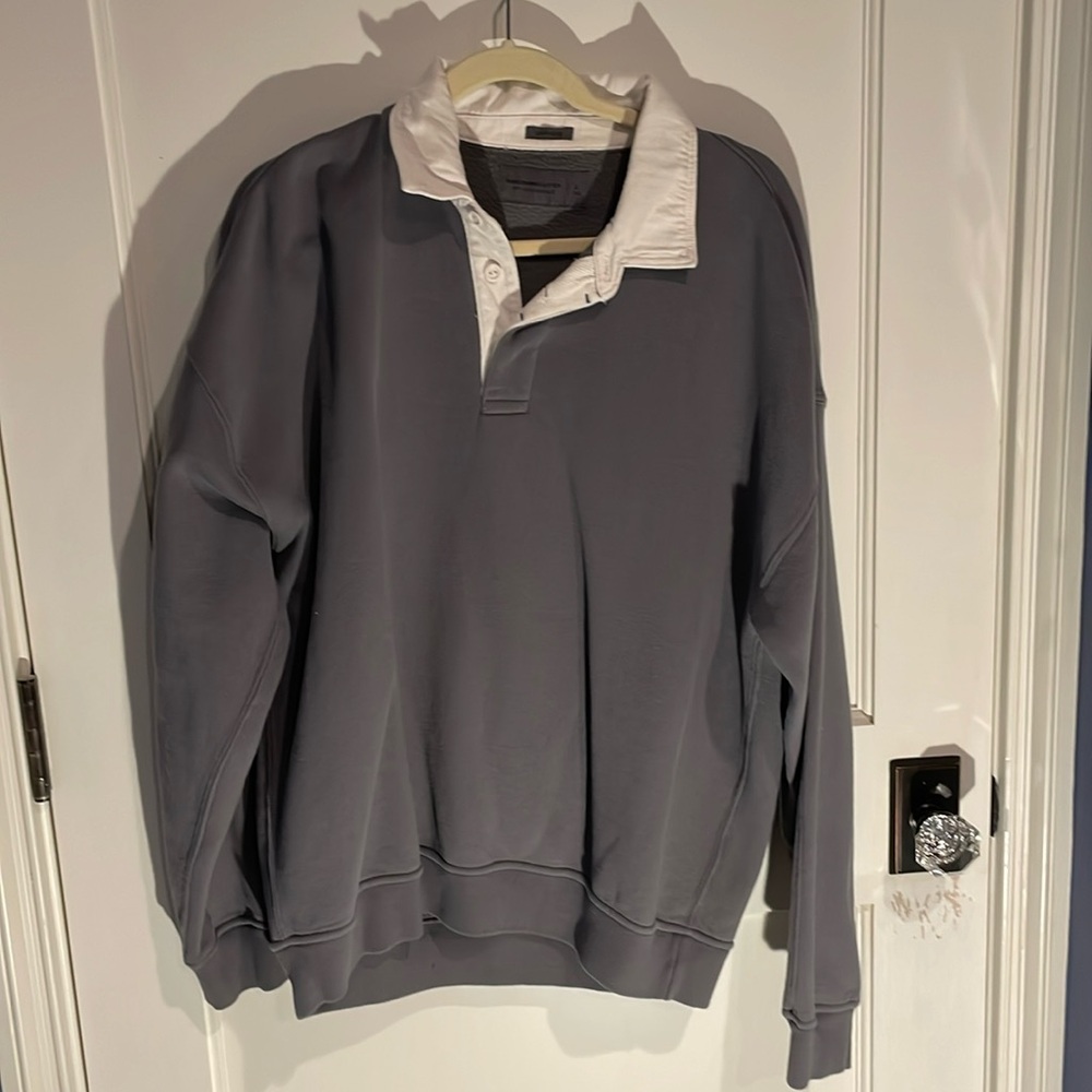Abercrombie & Fitch Oversized Crewneck Dark Gray